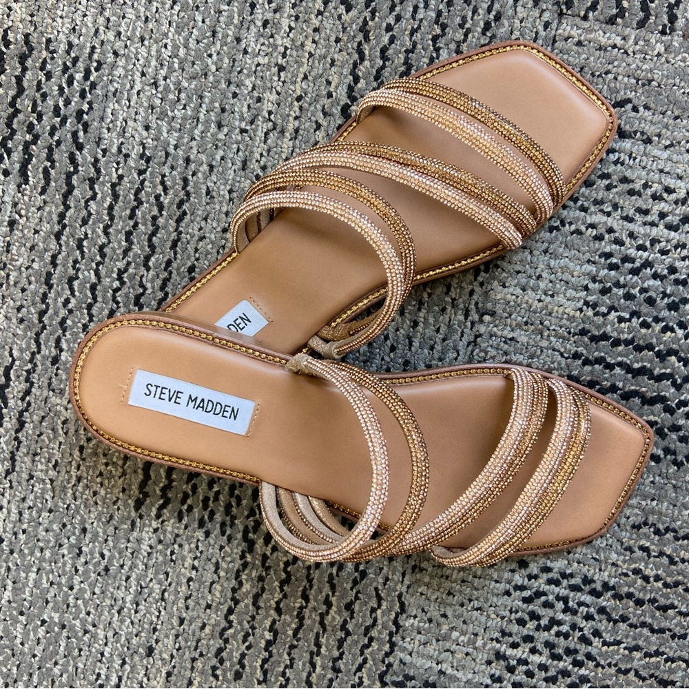 Steve Madden BRONZE Strappy Sandals